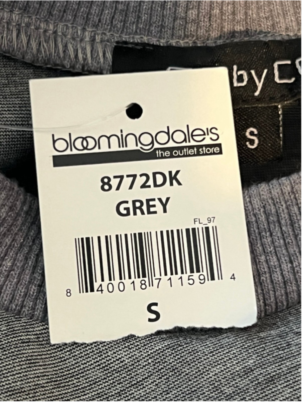 NWT Bloomingdale’s Women Gray Sweatshirt Dress Long Sleeve Crew Neck - Picture 9 of 10